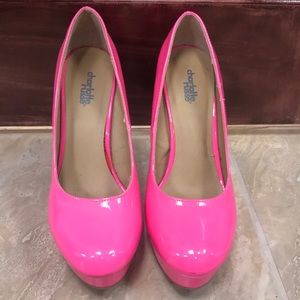 Hot Pink Heels Size 8